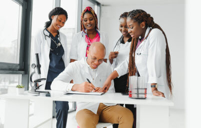 Group of healthcare smiling