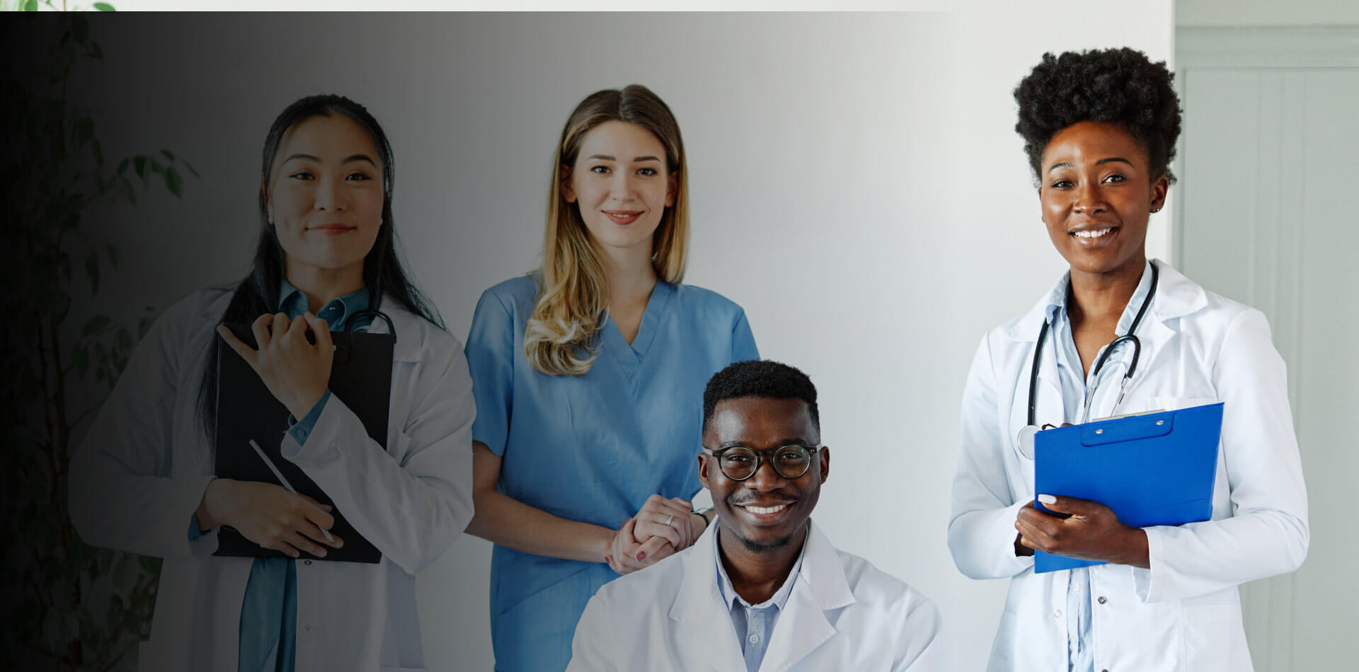 Group of healthcare smiling