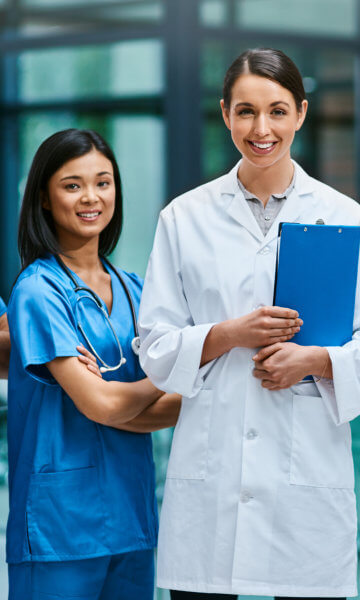 Group of healthcare smiling