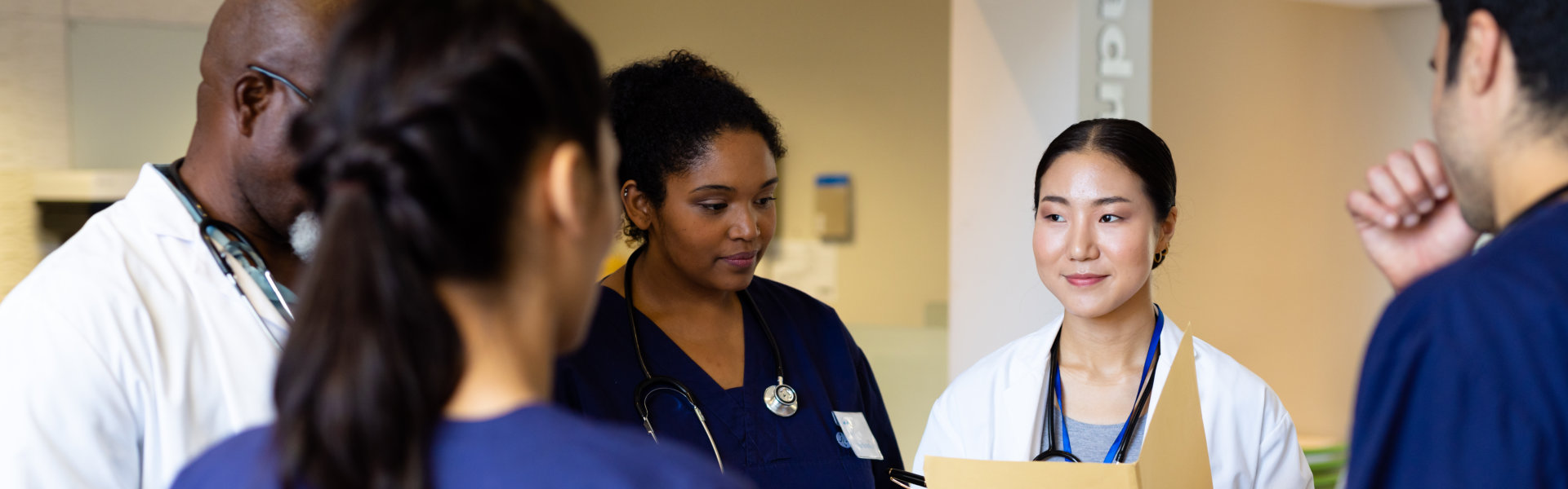 Group of healthcare discussing