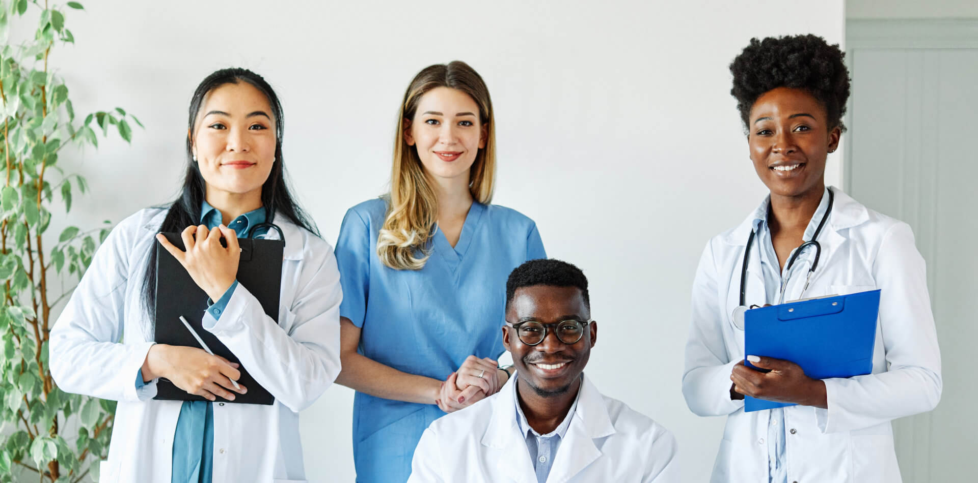 Group of healthcare smiling