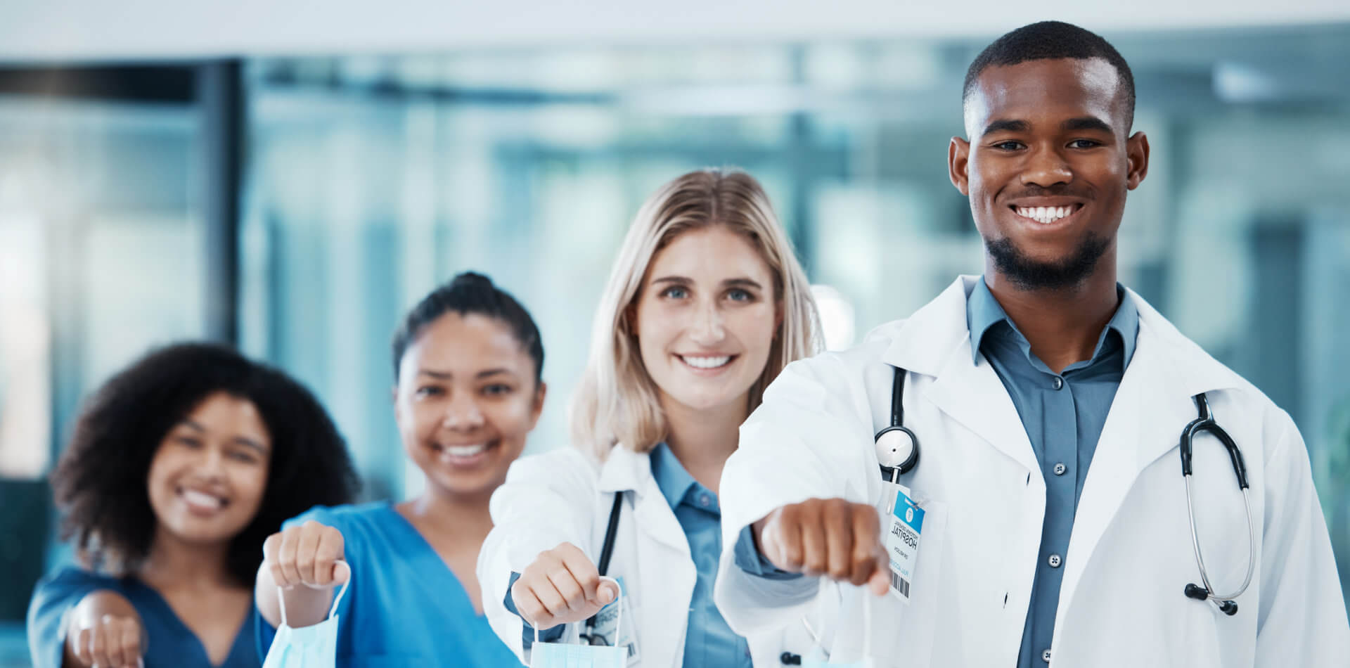 Group of healthcare smiling