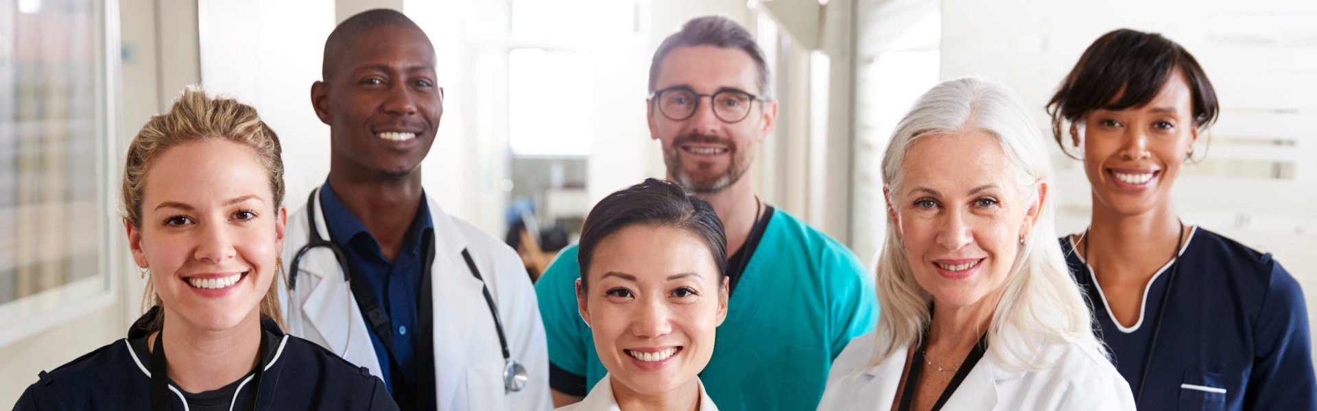Group of healthcare smiling