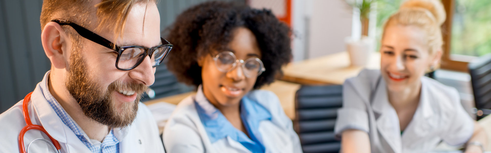 Group of healthcare smiling