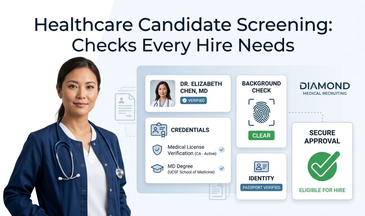 healthcare candidate screening